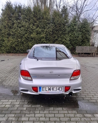 Hyundai Coupe cena 6000 przebieg: 230000, rok produkcji 2000 z Łódź małe 46